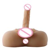 New Arrival 3D Solid TPE Dildo and Anal Sex Strong Half Body sex doll with pussy silicone pussy for women produced by automaticwoman